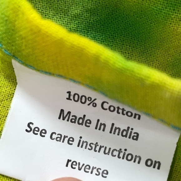 Tapestry Wall Decor Flag Rainbow Circle Tie Dye Peace Sign Pride Fair Trade - Picture 4 of 7